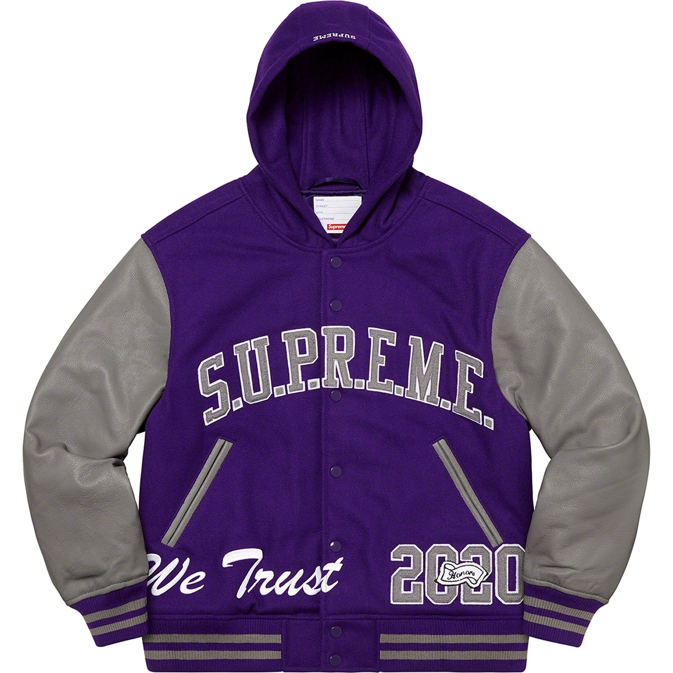King Hooded Varsity Jacket view 6
